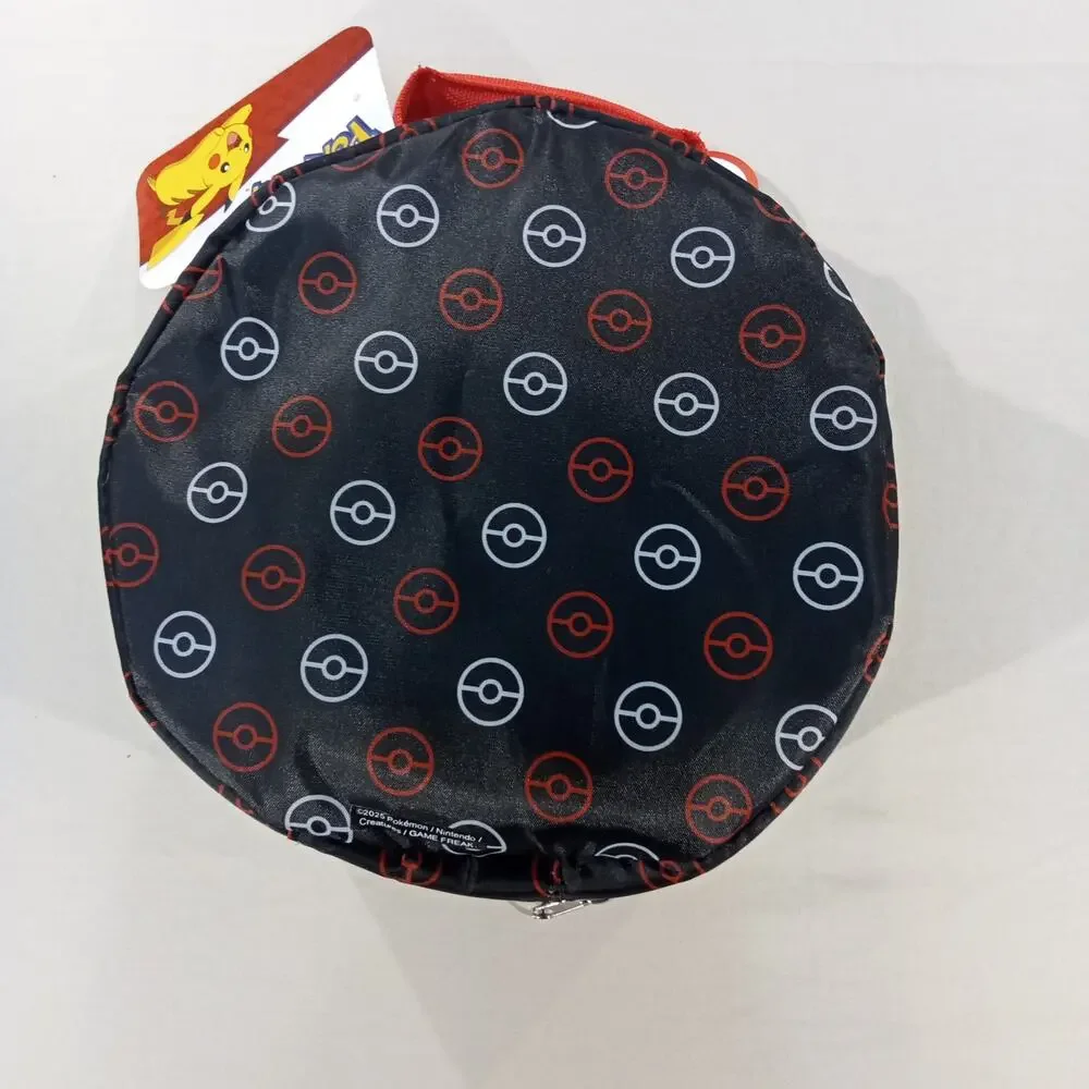 Thermos Pokémon Poké Ball Insulated Lunch Box Round Red White‎ Black NWT